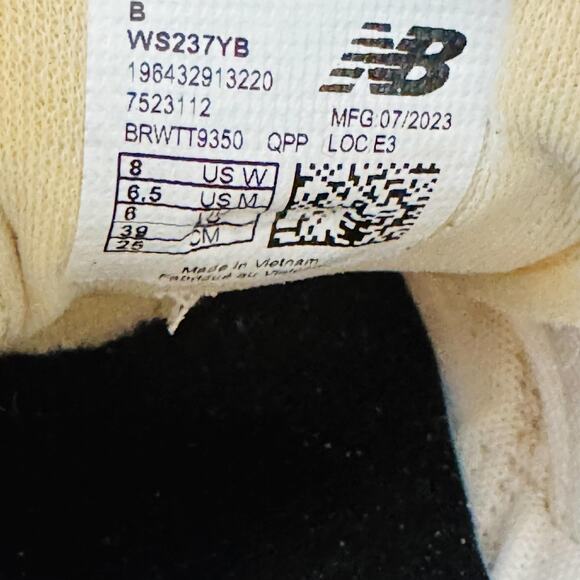 New Balance Shoes Womens 8 Beige Suede Nylon 237 Retro Runner Low Top Sneakers - Picture 9 of 10